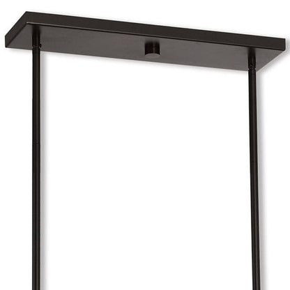 Bronze Four Light Metal Dimmable Chandelier With Shades HomeRoots
