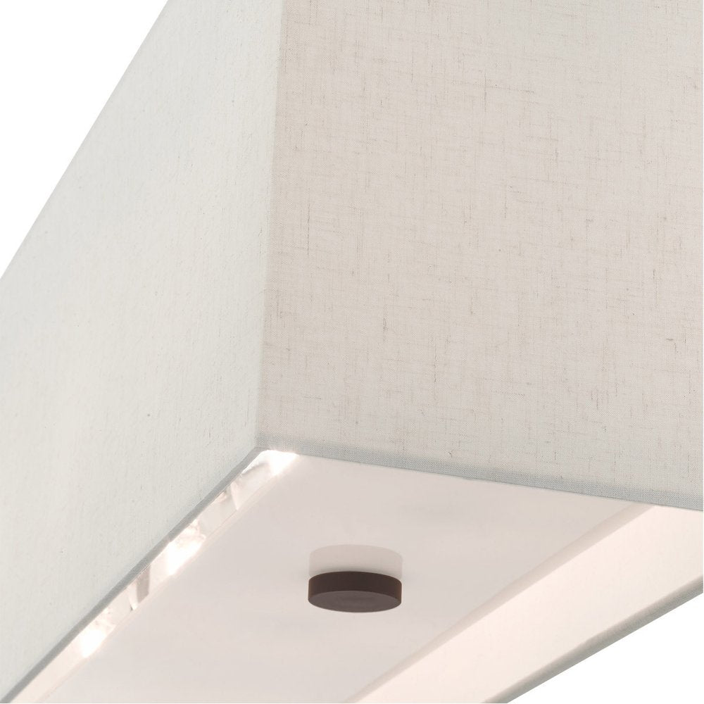 Bronze Four Light Metal Dimmable Chandelier With Shades HomeRoots