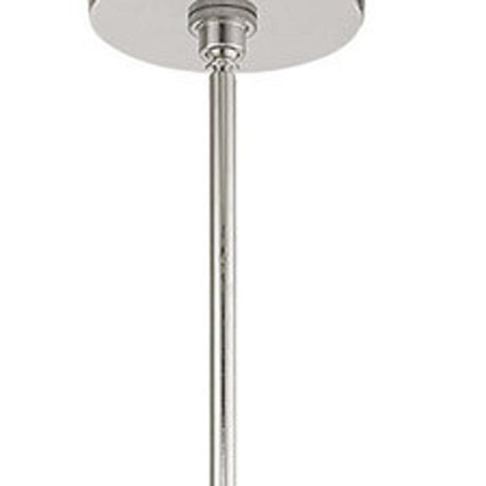 Silver Six Light Metal Dimmable Chandelier With Shades HomeRoots