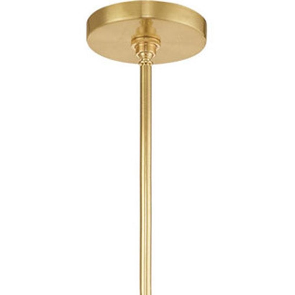 Brass Six Light Metal Dimmable Chandelier With Shades HomeRoots