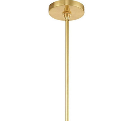 Brass Eight Light Metal Dimmable Chandelier With Shades HomeRoots