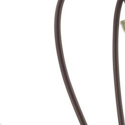 Bronze Four Light Metal Dimmable Chandelier With Shades HomeRoots