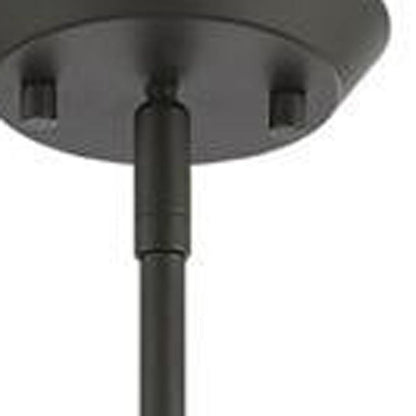 Bronze Three Light Metal Dimmable Chandelier With Shades HomeRoots