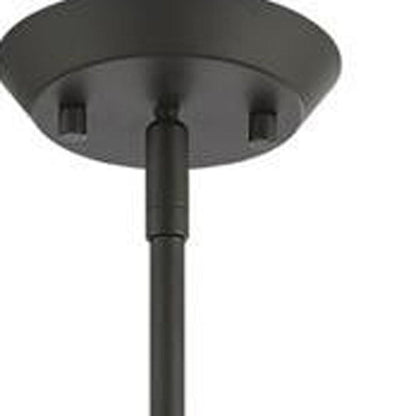 Bronze Three Light Metal Dimmable Chandelier With Shades HomeRoots