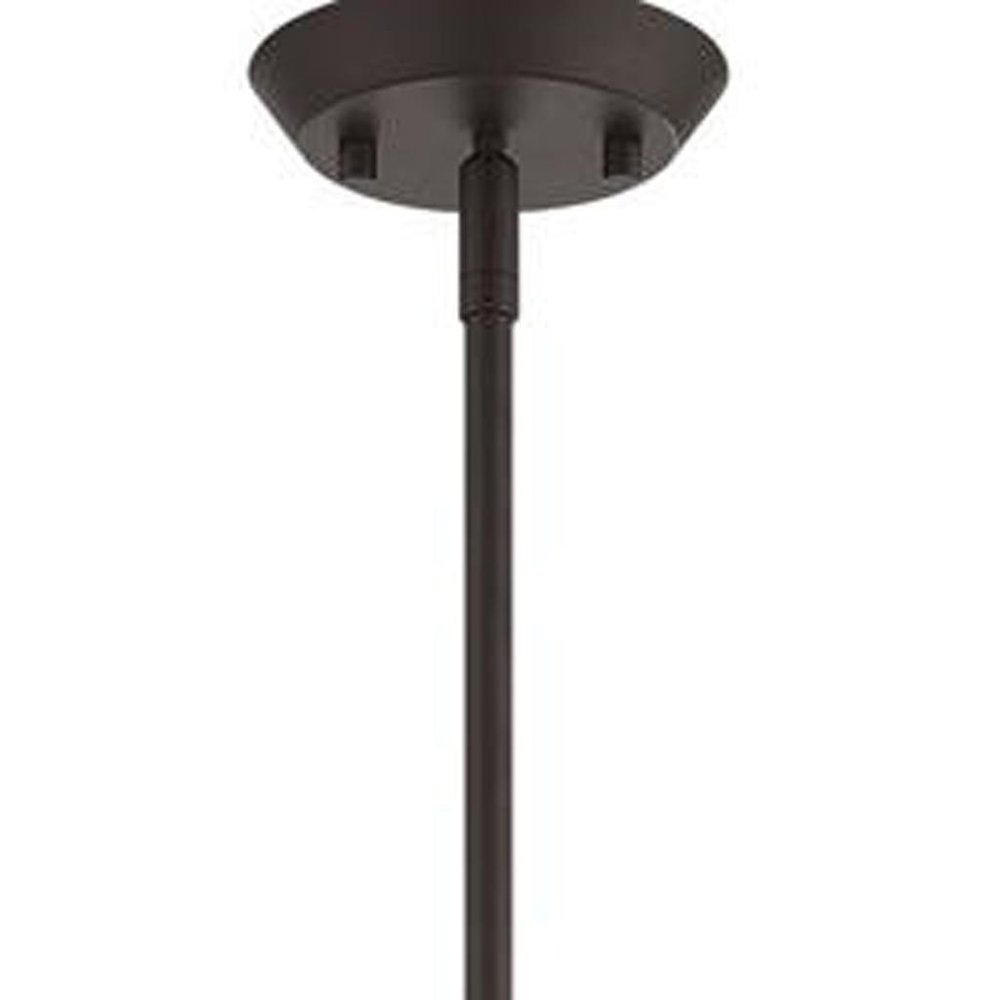 Bronze Four Light Metal Dimmable Chandelier With Shades HomeRoots