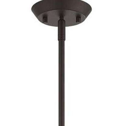 Bronze Four Light Metal Dimmable Chandelier With Shades HomeRoots