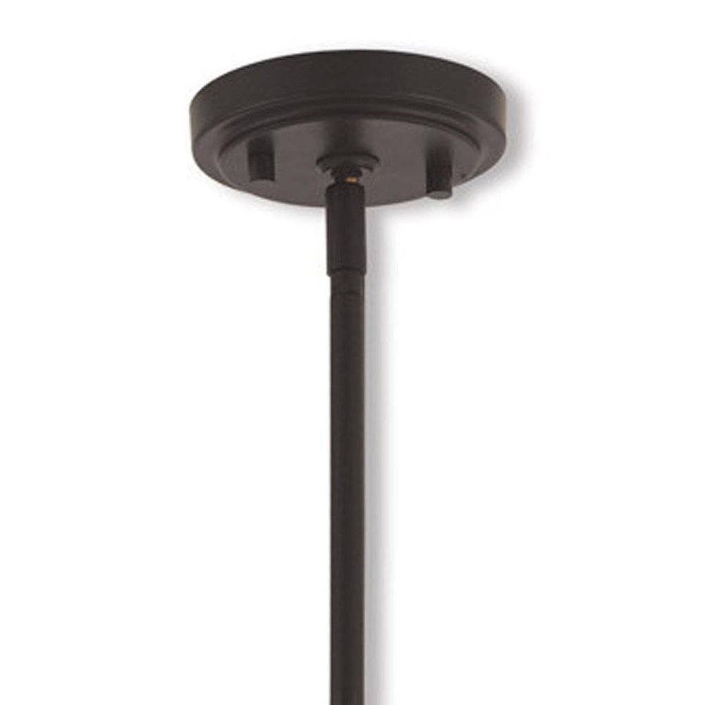 Bronze Five Light Metal Dimmable Chandelier With Shades HomeRoots
