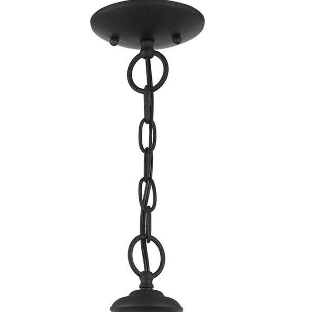 Black Three Light Metal Dimmable Chandelier With Shades HomeRoots