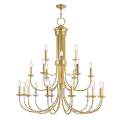 Brass Multi Light Metal Dimmable Chandelier With Shades HomeRoots
