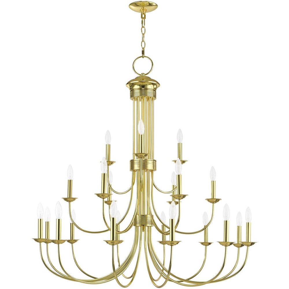 Brass Multi Light Metal Dimmable Chandelier With Shades HomeRoots