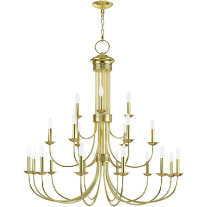 Brass Multi Light Metal Dimmable Chandelier With Shades HomeRoots