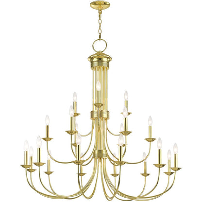 Brass Multi Light Metal Dimmable Chandelier With Shades HomeRoots