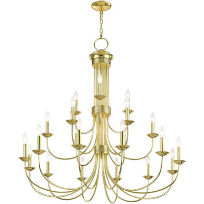 Brass Multi Light Metal Dimmable Chandelier With Shades HomeRoots