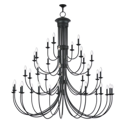 Bronze Multi Light Metal Dimmable Chandelier With Shades HomeRoots