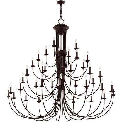 Bronze Multi Light Metal Dimmable Chandelier With Shades HomeRoots