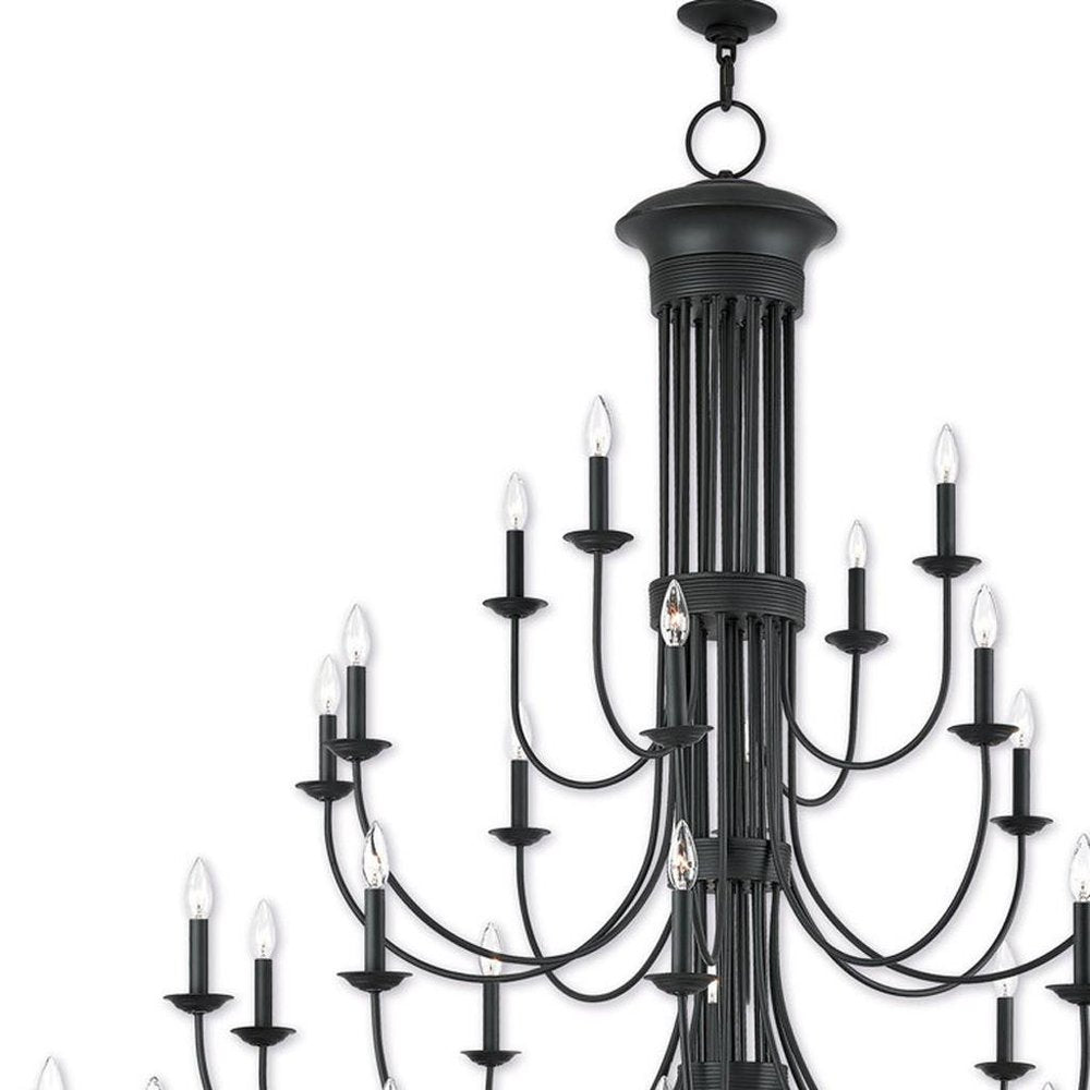 Bronze Multi Light Metal Dimmable Chandelier With Shades HomeRoots