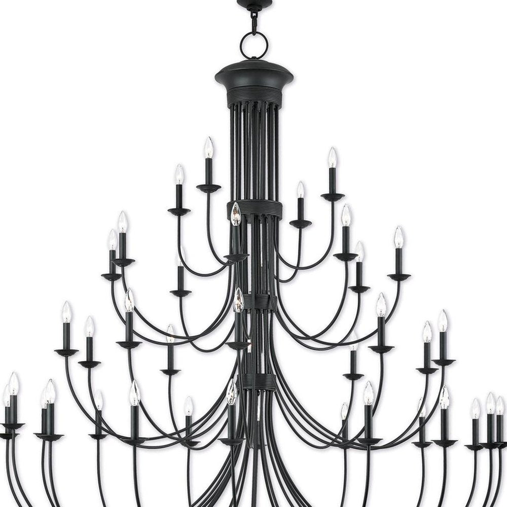 Bronze Multi Light Metal Dimmable Chandelier With Shades HomeRoots