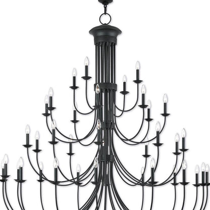 Bronze Multi Light Metal Dimmable Chandelier With Shades HomeRoots
