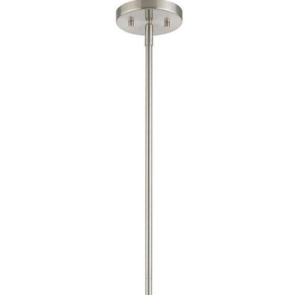 Nickel Metal Dimmable Chandelier With Shades HomeRoots