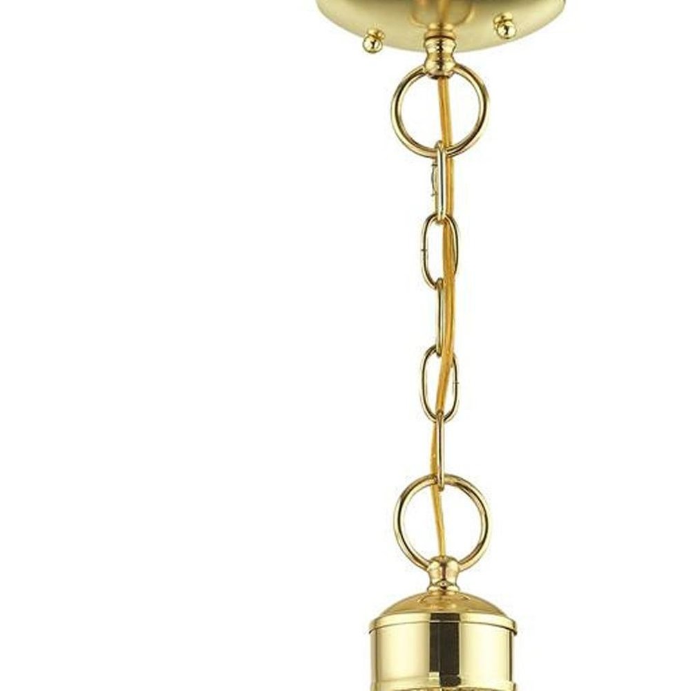 Brass Four Light Metal Dimmable Chandelier With Shades HomeRoots