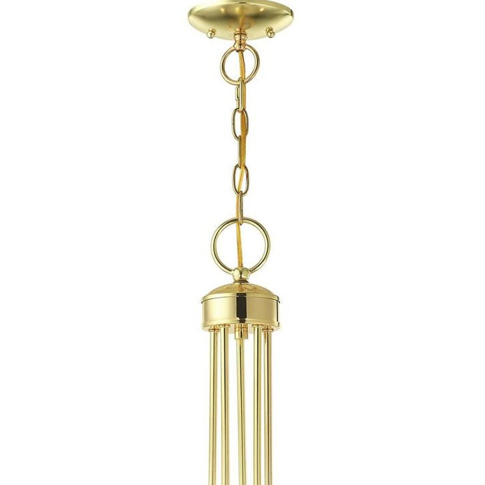 Brass Five Light Metal Dimmable Chandelier With Shades HomeRoots