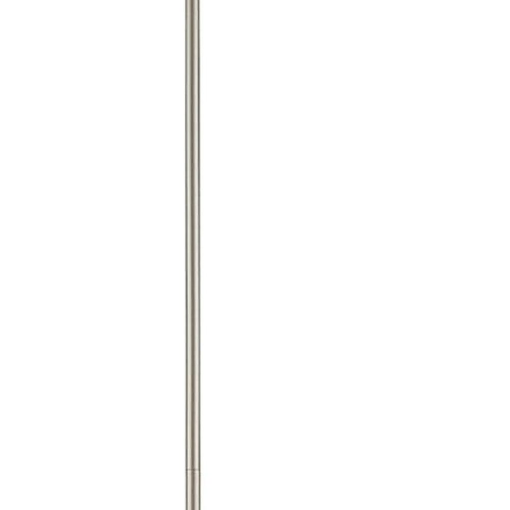 Nickel Metal Dimmable Chandelier With Shades HomeRoots