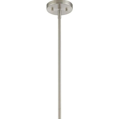 Nickel Metal Dimmable Chandelier With Shades HomeRoots