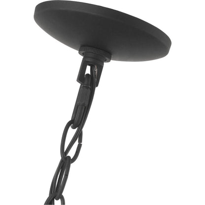 Black Three Light Metal Dimmable Chandelier With Shades HomeRoots