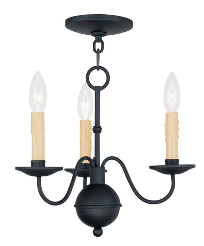 Black Three Light Metal Dimmable Chandelier With Shades HomeRoots