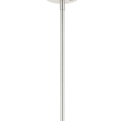 Nickel Three Light Metal Dimmable Chandelier With Shades HomeRoots