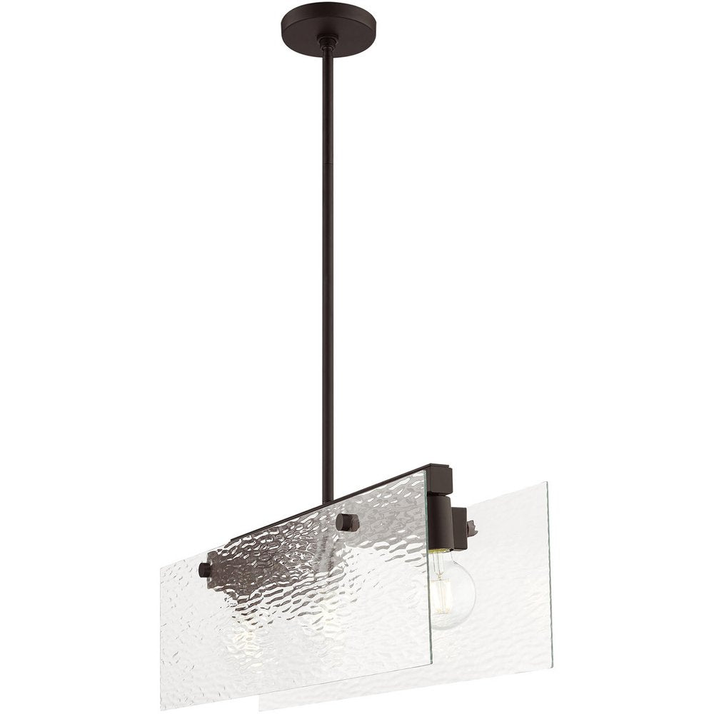 Bronze Three Light Metal Dimmable Chandelier With Shades HomeRoots
