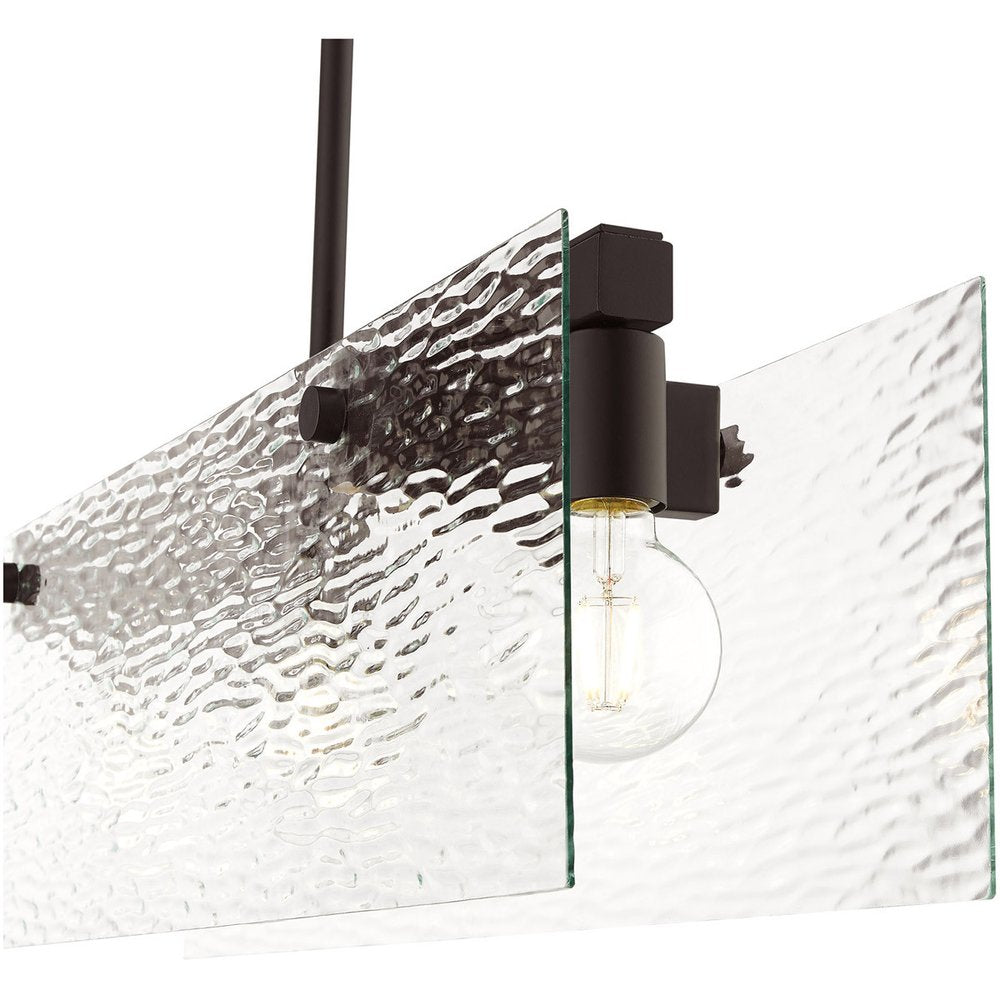Bronze Three Light Metal Dimmable Chandelier With Shades HomeRoots
