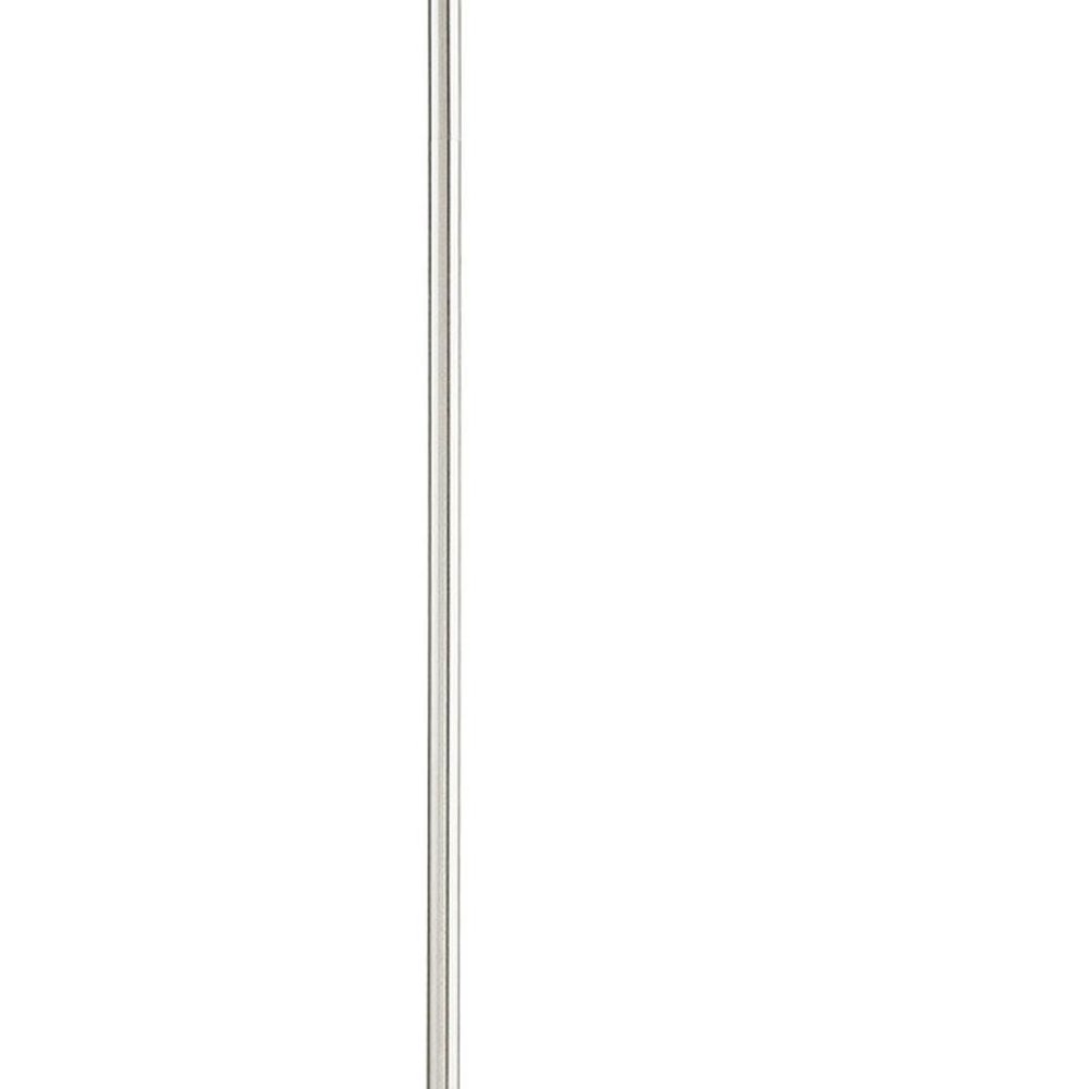 Nickel Three Light Metal Dimmable Chandelier With Shades HomeRoots