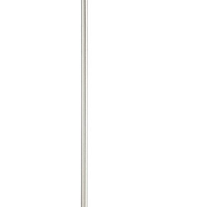 Nickel Three Light Metal Dimmable Chandelier With Shades HomeRoots