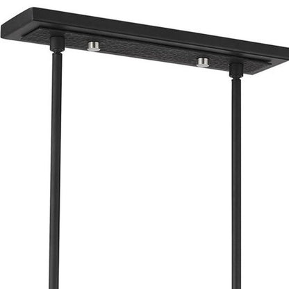 Black Eight Light Metal Dimmable Chandelier With Shades HomeRoots