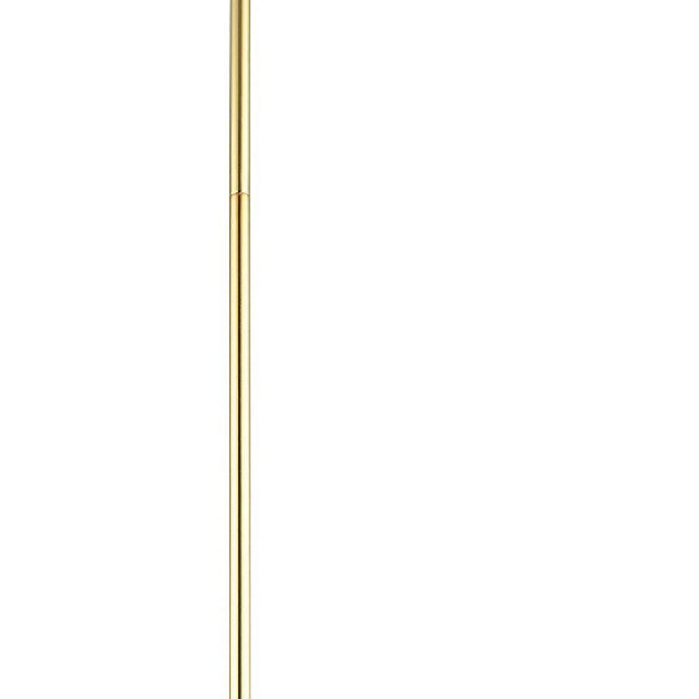 Brass Five Light Metal Dimmable Chandelier With Shades HomeRoots