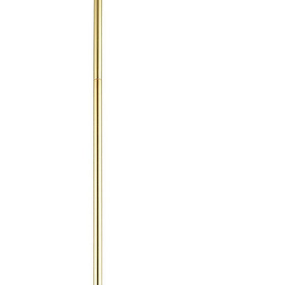 Brass Five Light Metal Dimmable Chandelier With Shades HomeRoots