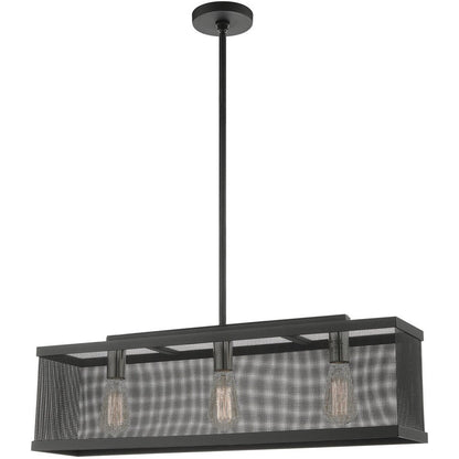 Black Three Light Metal Dimmable Chandelier With Shades HomeRoots