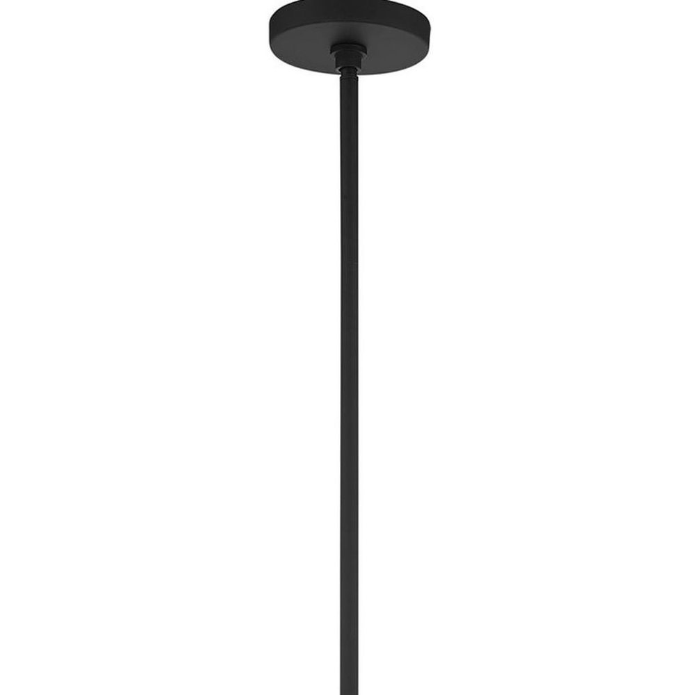 Black Four Light Metal Dimmable Chandelier With Shades HomeRoots