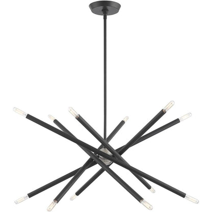 Gray Six Light Metal Dimmable Chandelier With Shades HomeRoots