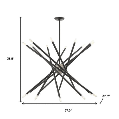 Gray Multi Light Metal Dimmable Chandelier With Shades HomeRoots