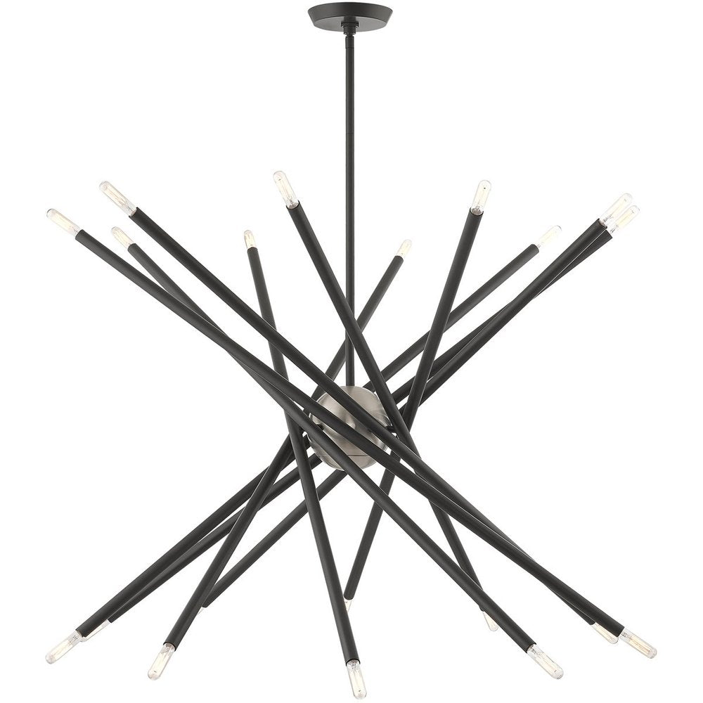 Gray Multi Light Metal Dimmable Chandelier With Shades HomeRoots
