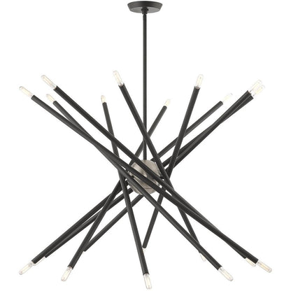 Gray Multi Light Metal Dimmable Chandelier With Shades HomeRoots