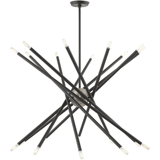 Gray Multi Light Metal Dimmable Chandelier With Shades HomeRoots
