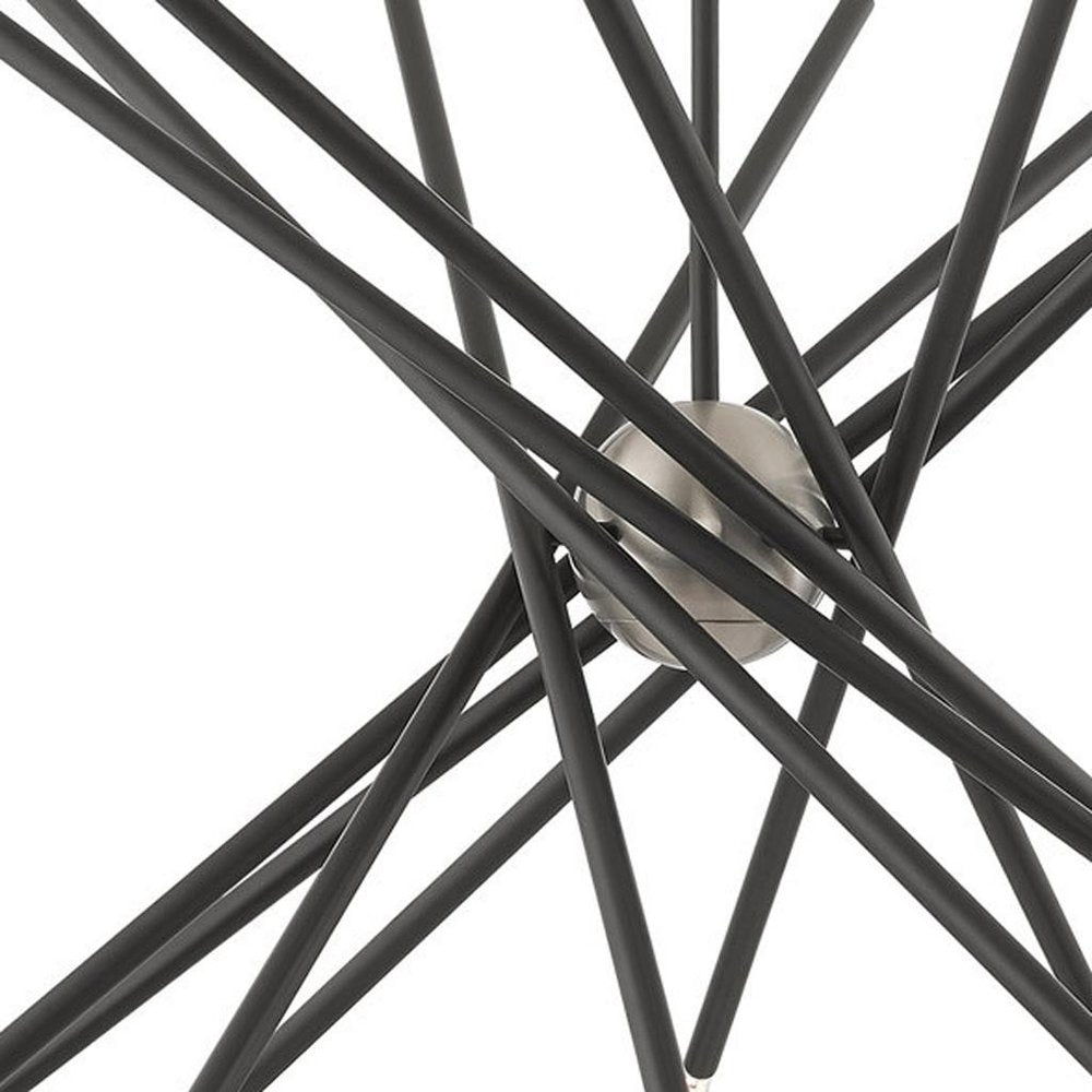 Gray Multi Light Metal Dimmable Chandelier With Shades HomeRoots