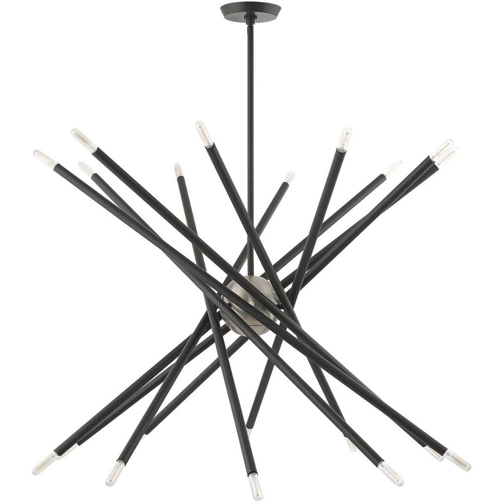 Gray Multi Light Metal Dimmable Chandelier With Shades HomeRoots