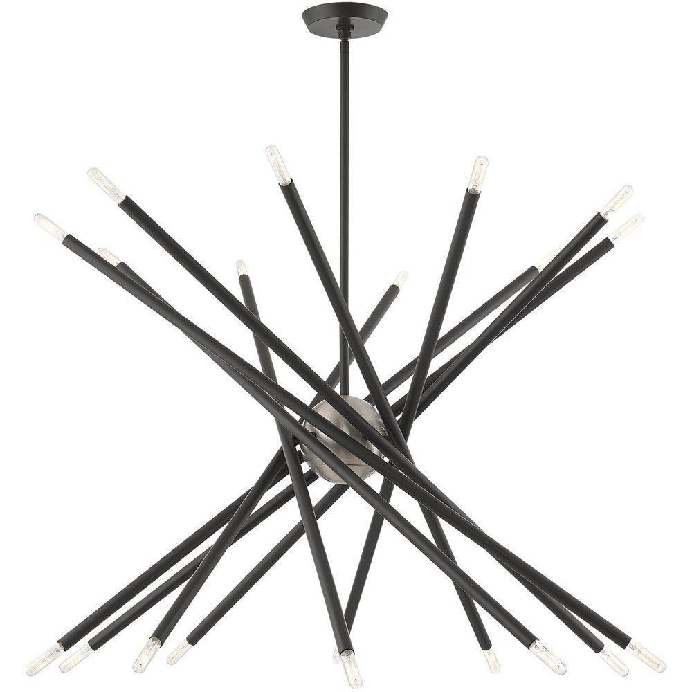 Gray Multi Light Metal Dimmable Chandelier With Shades HomeRoots