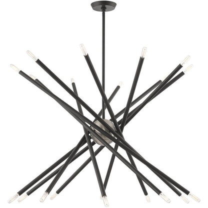 Gray Multi Light Metal Dimmable Chandelier With Shades HomeRoots