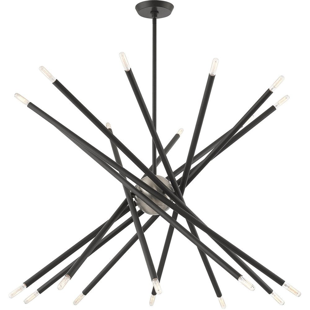 Gray Multi Light Metal Dimmable Chandelier With Shades HomeRoots