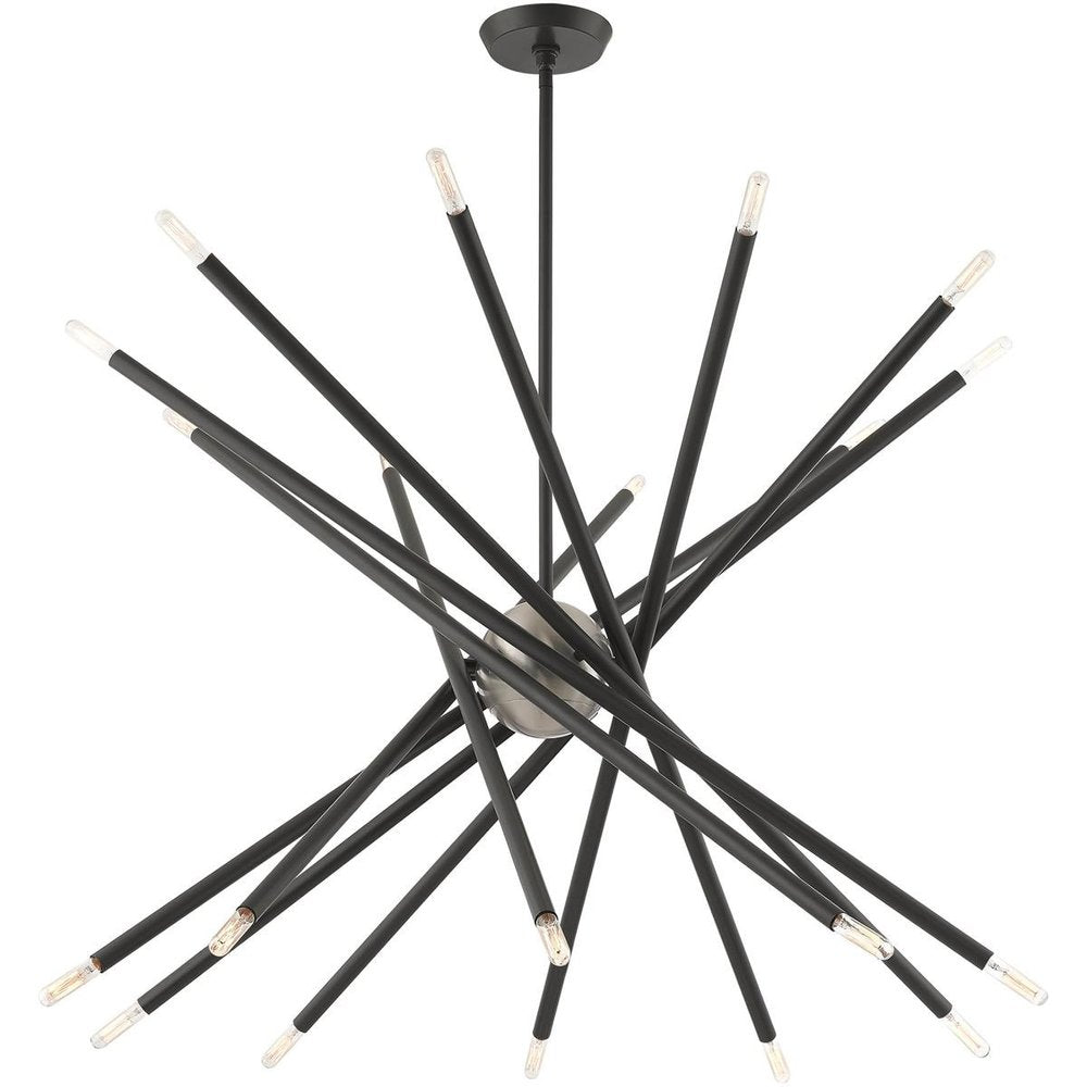 Gray Multi Light Metal Dimmable Chandelier With Shades HomeRoots